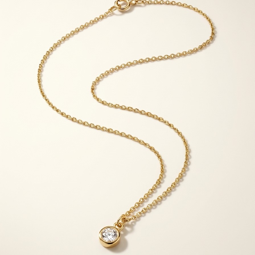 Square social crop of the necklace